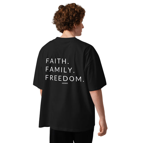 Black oversized tee with AWAKE. logo - image 1